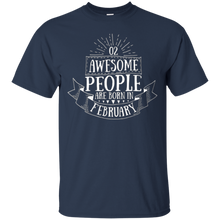Awesome People Born In February Celebrate Birthday T-Shirt