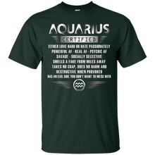 Aquarius Certified Either Love Hard T-shirt