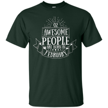 Awesome People Born In February Celebrate Birthday T-Shirt