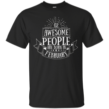 Awesome People Born In February Celebrate Birthday T-Shirt