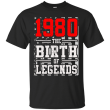 1980 The Birth Of Legends Gift For 37 Yrs Years Old 37th